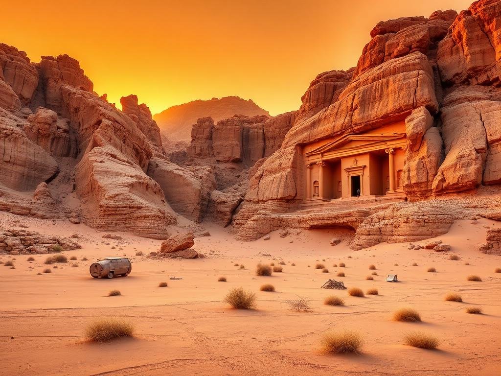 Desert sandstone landscape